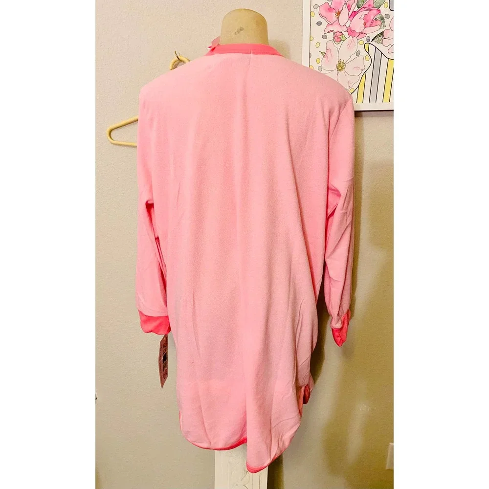 Yikes! Pink Fleece Holiday Kitten Nightgown - Picture 9 of 9